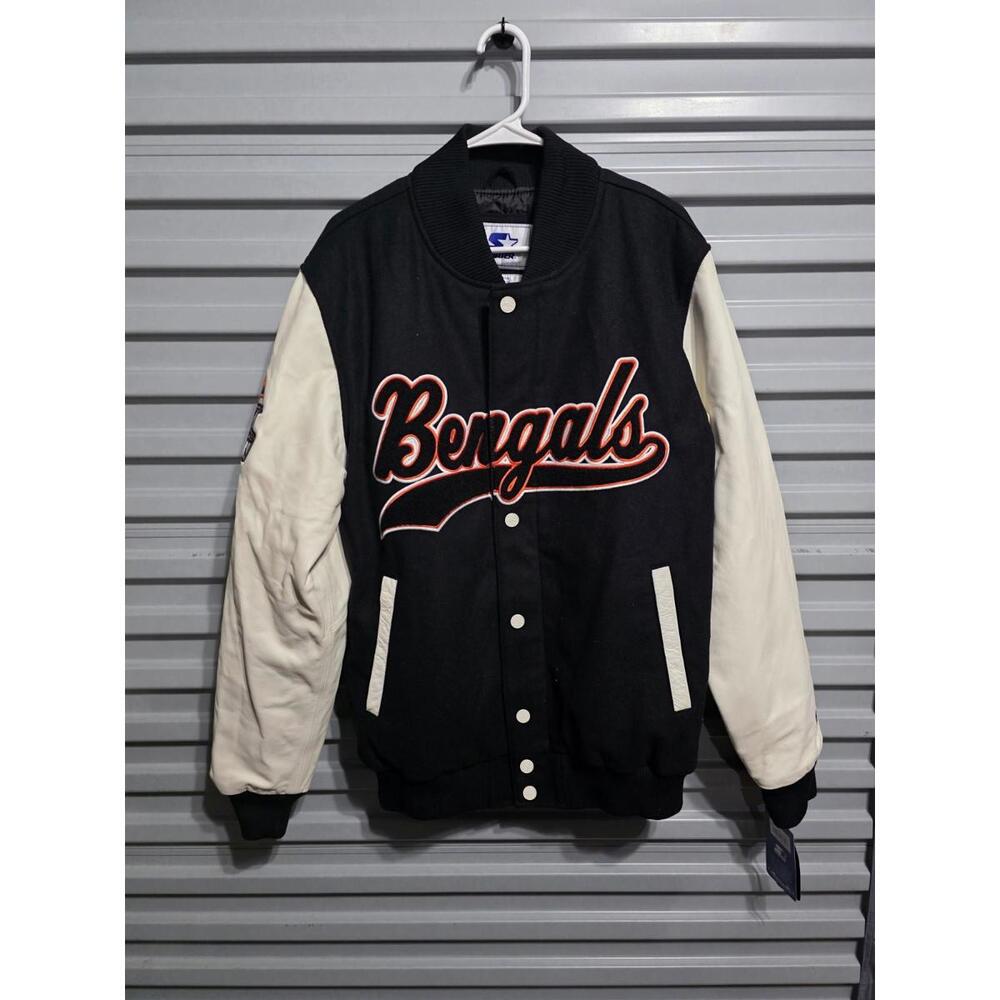Starter NFL Cincinnati Bengals Letterman Style Jacket Men’s Large MSRP $450